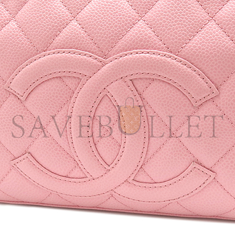 CHANEL MASTER CAVIAR BOSTON BOWLING BAG IN PINK (27*15.5*9cm)